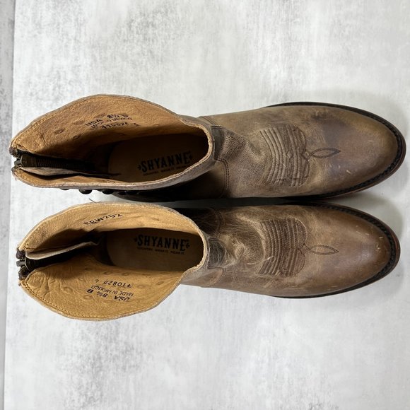 Shyanne Leather Studded Ankle Western Boots - Women's Size 8.5 - Picture 7 of 11